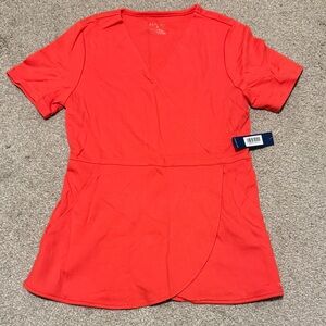 Jaanuu mock wrap scrub top NWT